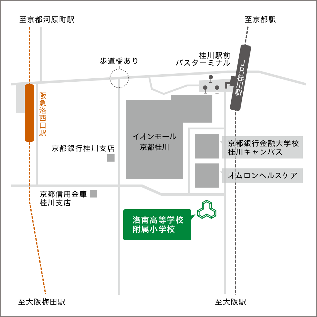 洛南高等学校付属小学校 アクセスマップ